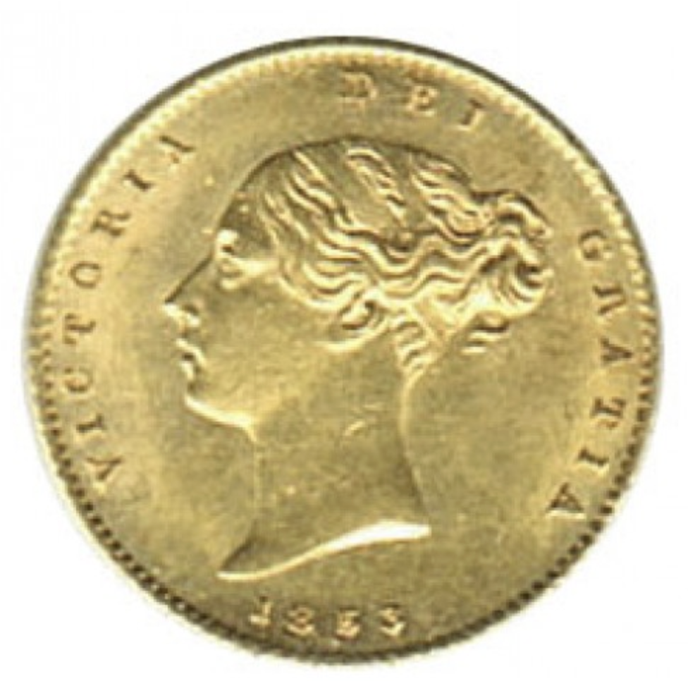 UK  1/2 Libra (Sovereign) Vitoria (Brasão)