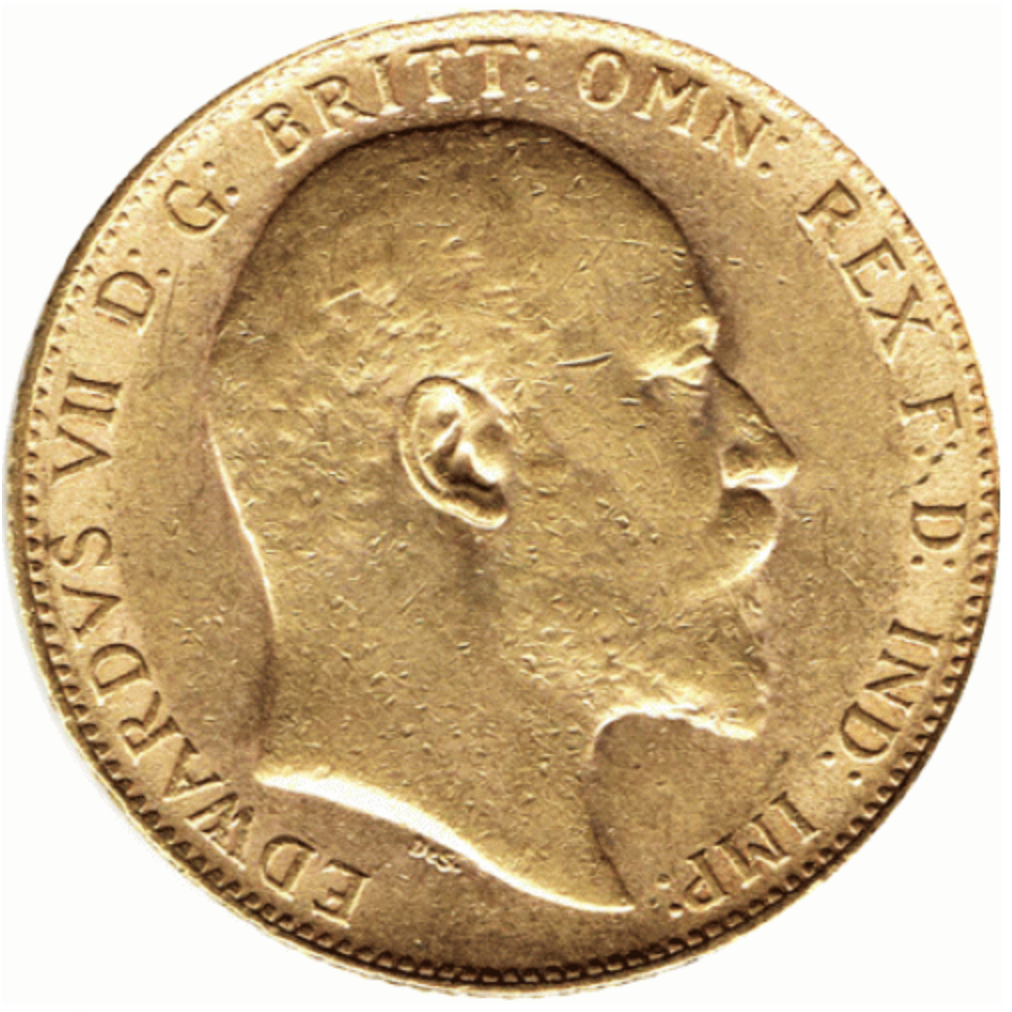 UK 1/2 Libra (Sovereign) Eduardo VII 