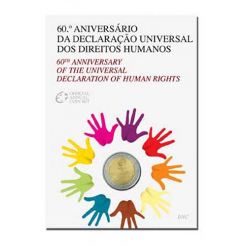 Portugal 2€ Declaração Direitos Humanos 2008 BNC