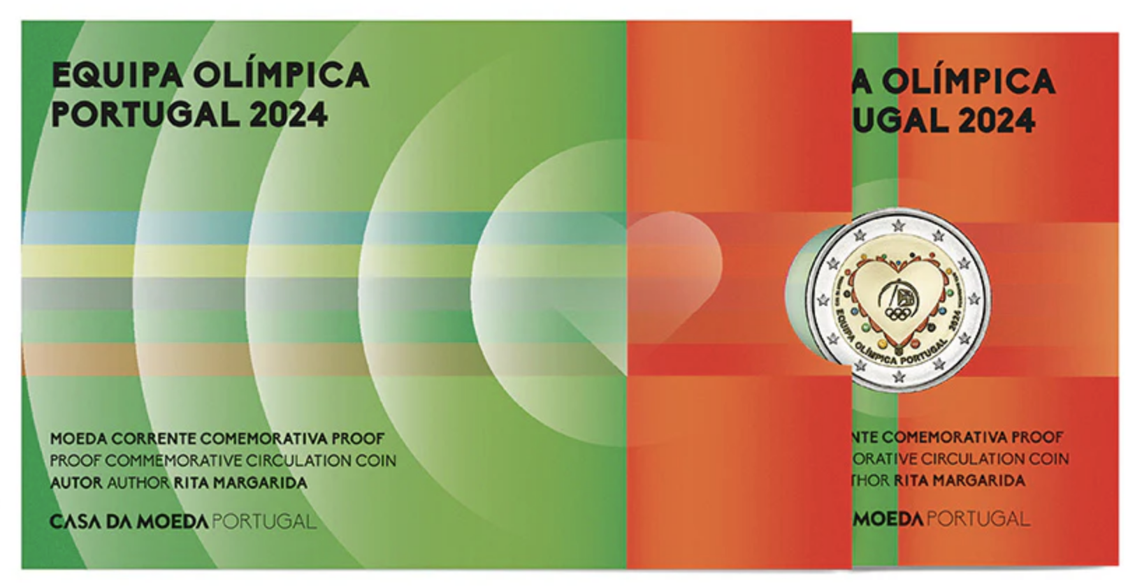 Portugal 2€ Equipa Olímpica 2024 Proof