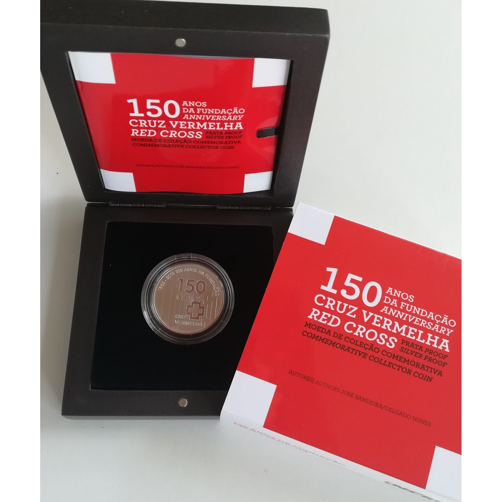 Portugal 2,50€ 150º Aniv da Cruz Vermelha 2013 Prata Proof