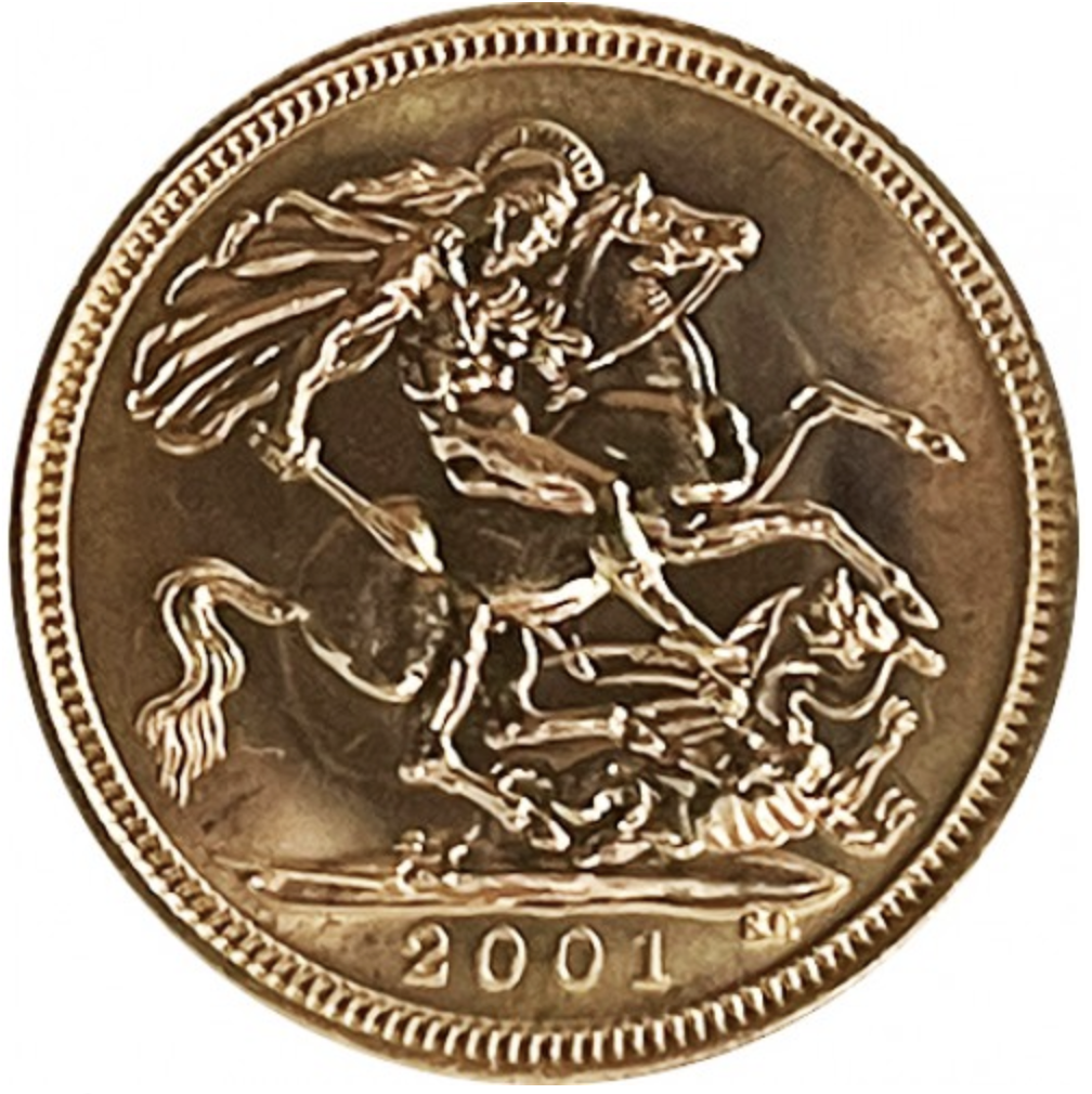 UK 1/2 Libra Elisabeth II 2001