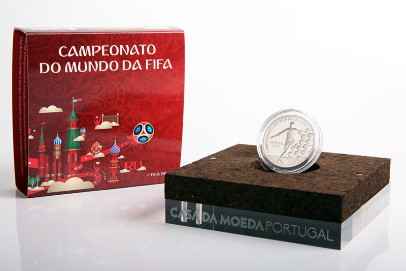 Portugal 2,50€ Campeonato do Mundo FIFA Rússia 2018 Prata Proof
