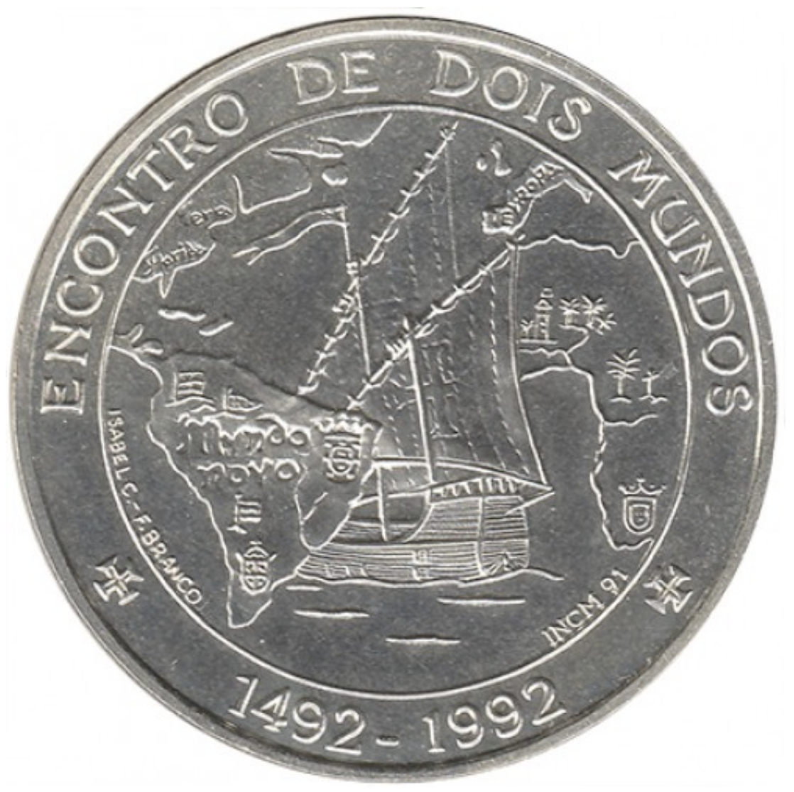 Portugal 1000$00 Encontro de Dois Mundos 1992