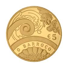 Portugal 5€ O Barroco Ouro Proof 2018