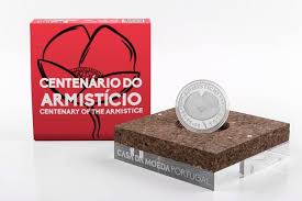 Portugal 5€ 100 anos Armistício Prata Proof 2018