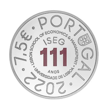 Portugal 7,50€ ISEG Prata Proof 2022 - 1 kilo
