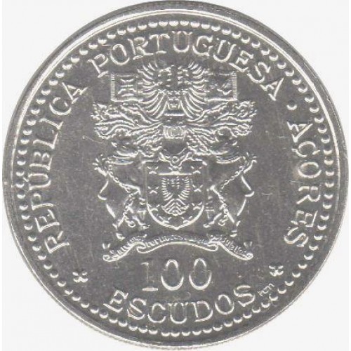 Portugal 100$00 X Aniv Autonomia Regional dos Açores 1986
