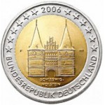 Alemanha 2€ Presidência de Schleswig - Holstentor 2006