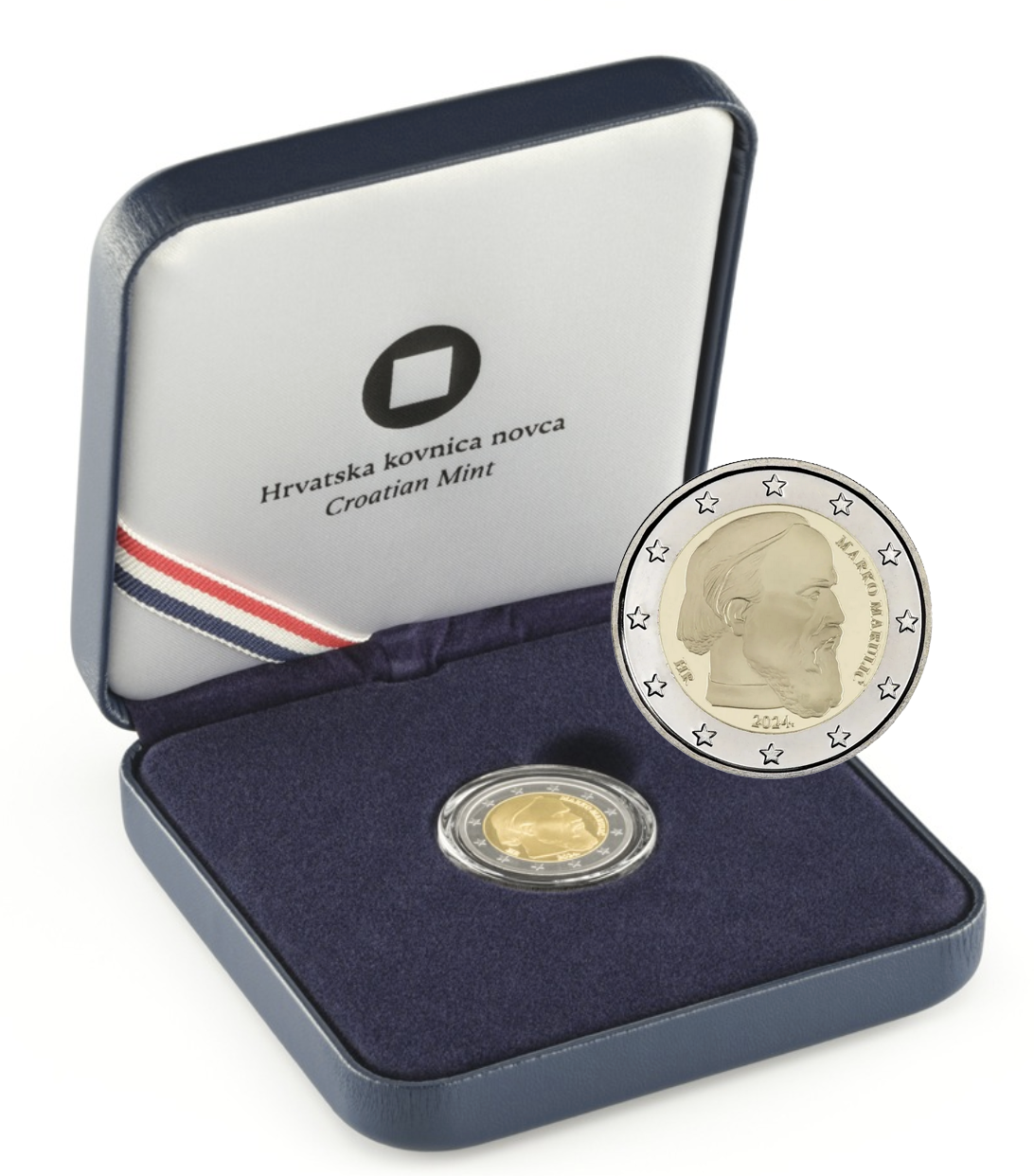 Croacia 2€ Marco Marulic Croácia 2024 Proof