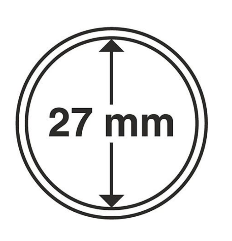 10 Cápsulas para moedas 27mm