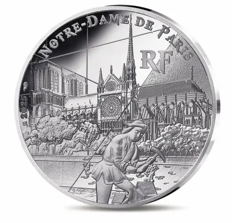 França 10€ Unesco Notre Dame 2025