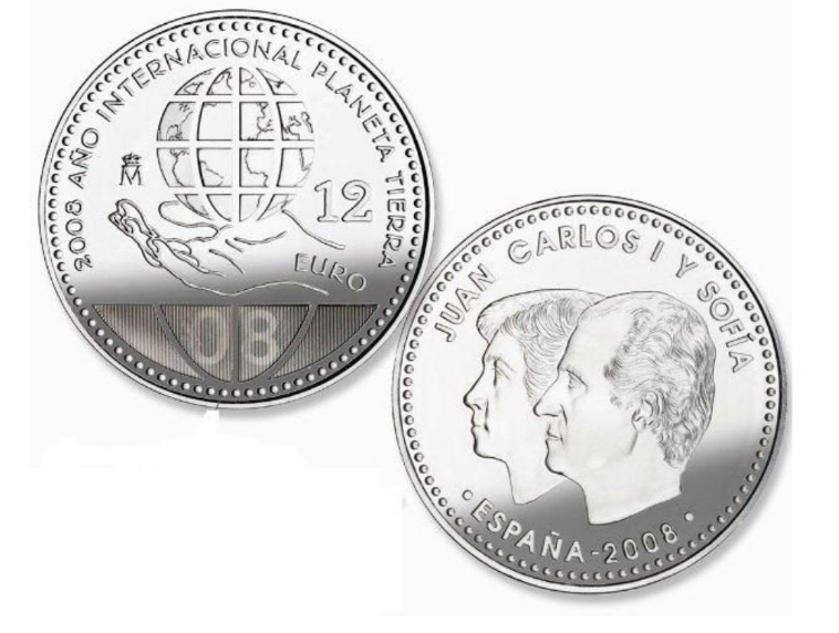 Espanha 12€ Ano Internacional Planeta Terra 2008