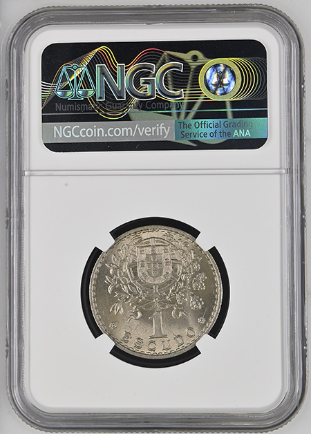 1 Escudo de 1957 NGC MS64