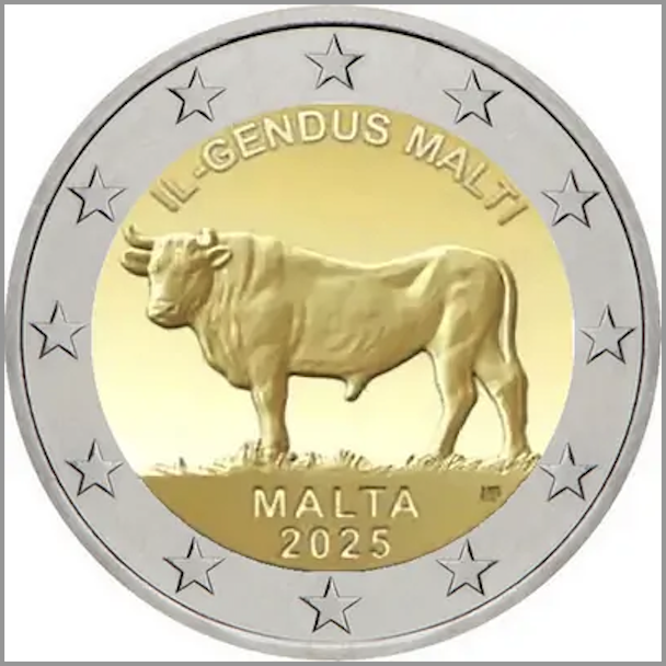 Malta 2€ Touro Maltês 2025
