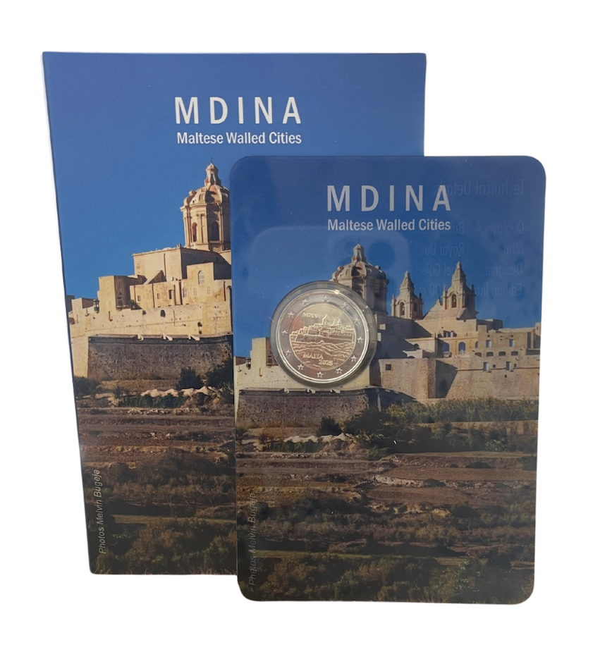 Malta 2€ Cidade de Mdina Coincard 2025