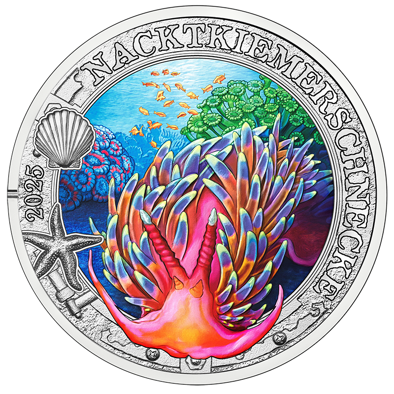 Austria 3€ (Nudibrânquios) 2025 CN