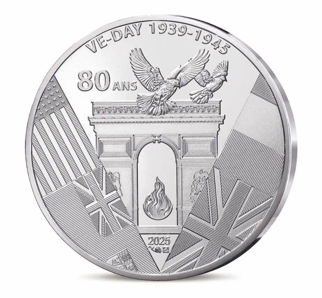França 10€ 80 Anos VE-DAY 2025