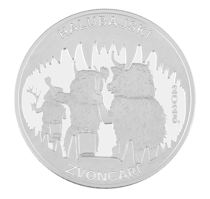 Croácia 4€ Halubje Bell Ring Proof 2025