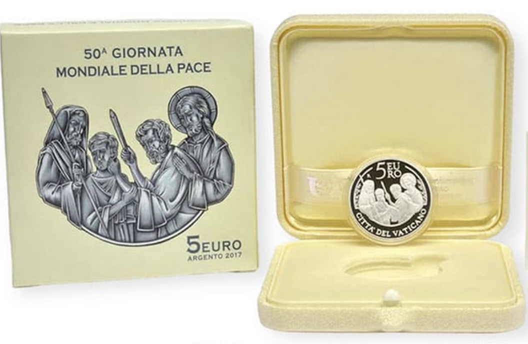 Vaticano 5€ 50 Anos do Dia Mundial da Paz 2017