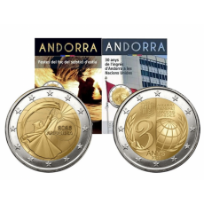 Andorra Conjunto 2 X 2€ 30 Anos de Adesão à ONU e Solstício de Verão 2023