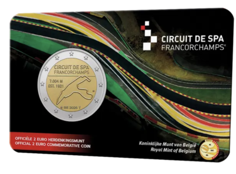 Belgica 2€ Circuito Spa-Francorchamps - NL 2025 