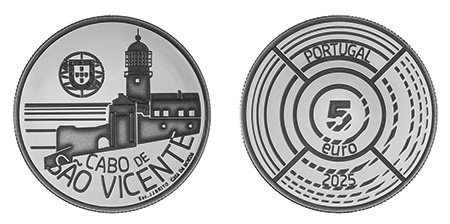 Portugal 5€ Farol de São Vicente CN 2025