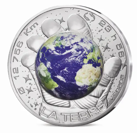 França 100€ Odisseia Espacial de Thomas Pasquet - A Terra 2025