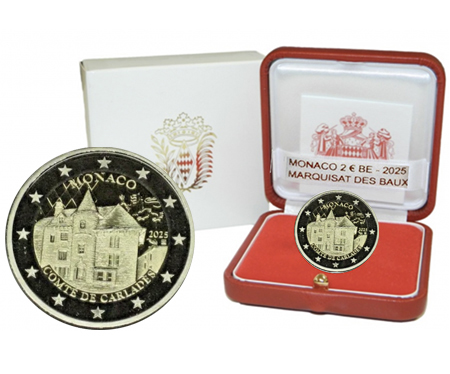 Monaco 2€ "Marquisat De Beaux" CN Proof 2025 
