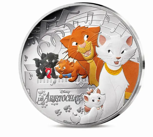 França 10€ Os Aristogatos Prata Proof 2025