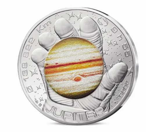 França 10€ Odisseia Espacial de Thomas Pasquet - Jupiter  2025