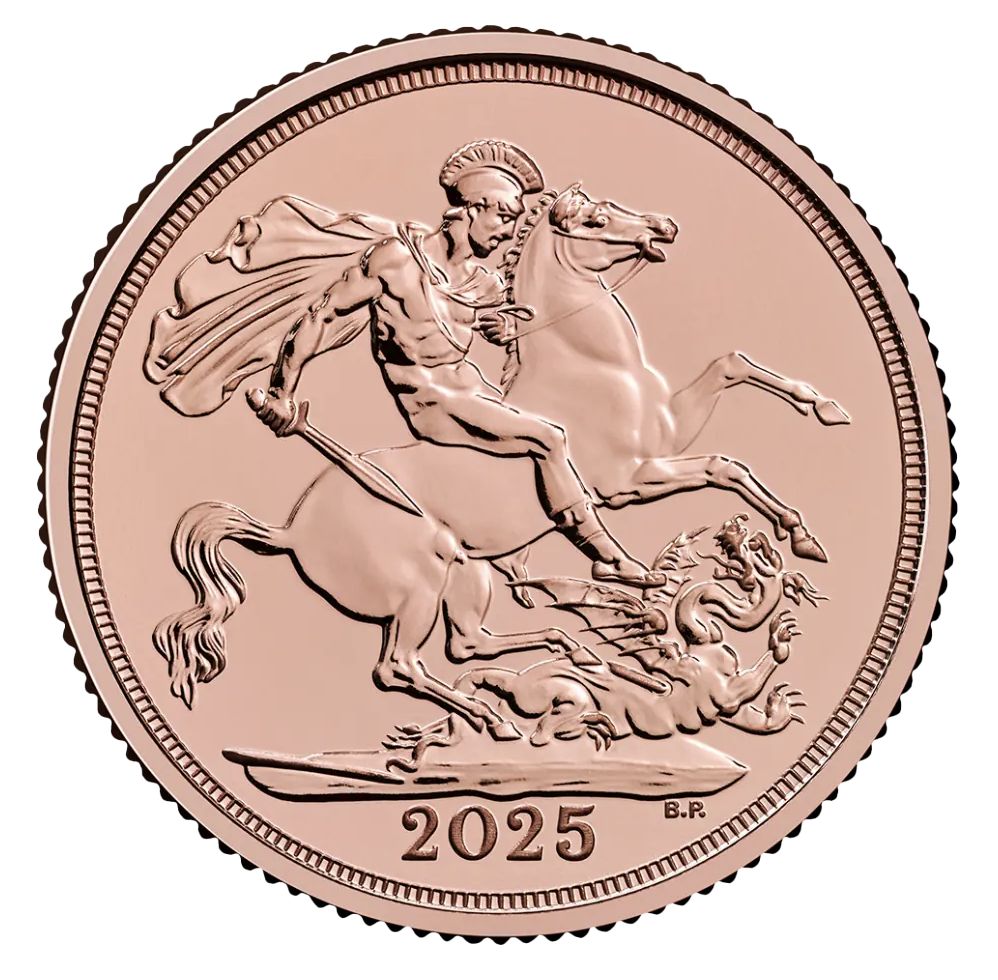 UK Rei Charles III Libra (Sovereign) 2025 Ouro
