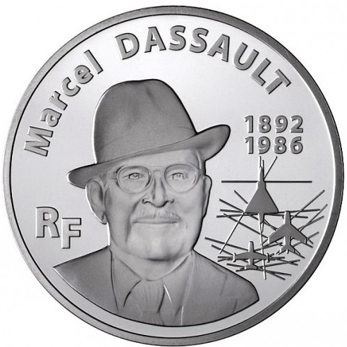 França 20€ Marcel Dassault 2010