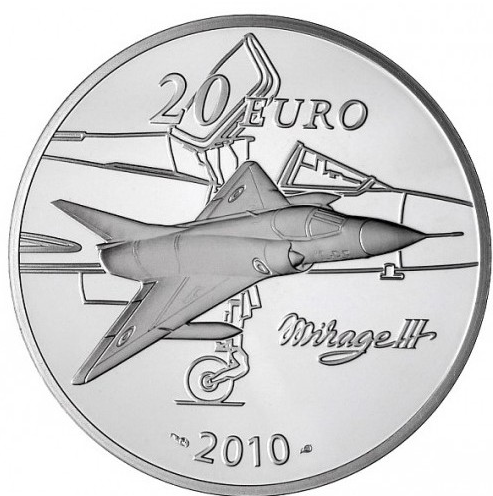 França 20€ Marcel Dassault 2010