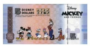 Nota 5 Disney Dolar Goofy 2025