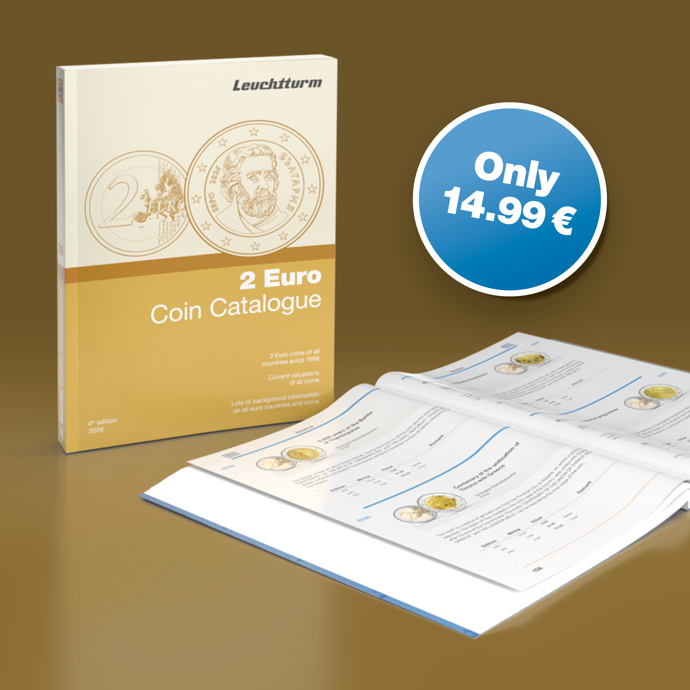 Catálogo de Moedas de 2€ 2026 em Português