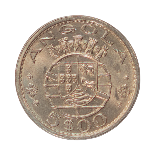 Angola 5 Escudos 1974 Cn