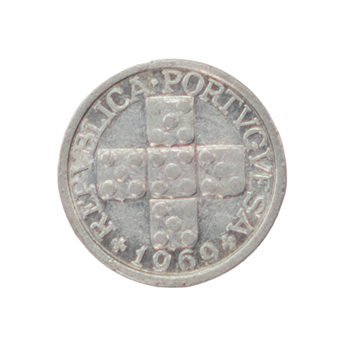 Portugal 10 Centavos 1969 Alumínio