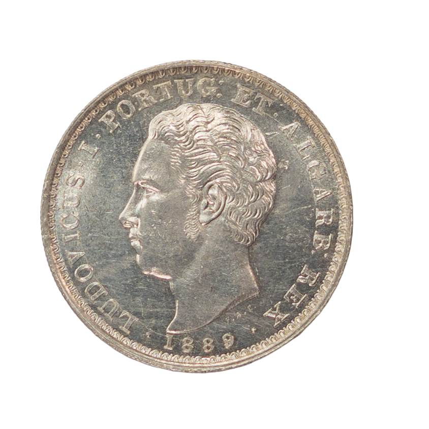 D. Luís I 500 Réis 1889 Prata