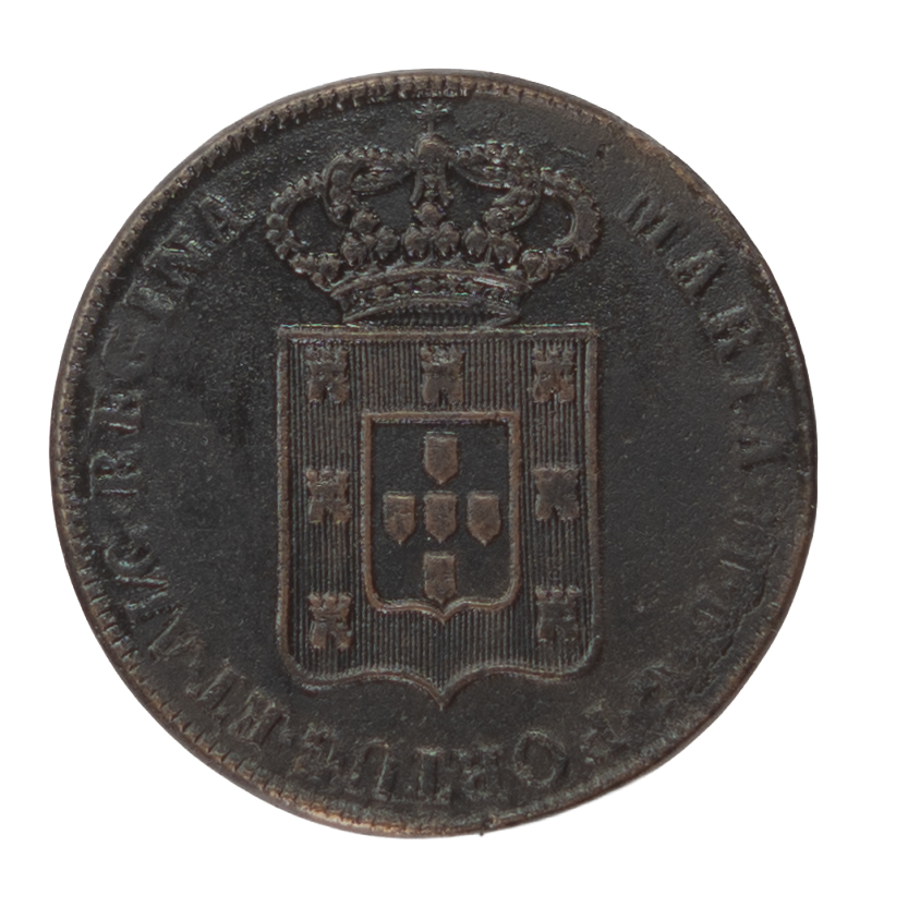 D. Maria II Pataco (40 Réis) 1834 Bronze