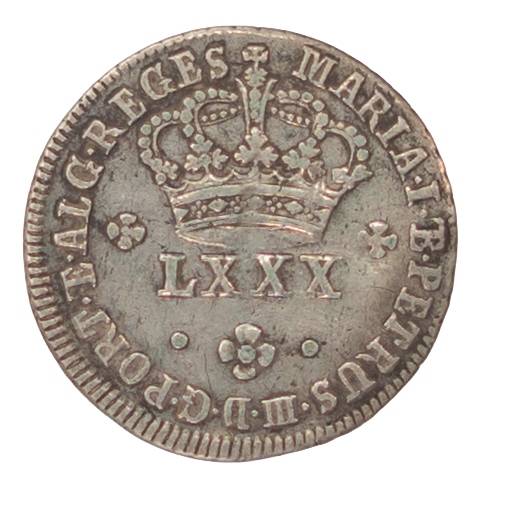 D. Maria I e D. Pedro III Tostão (100 Réis) N/D Prata