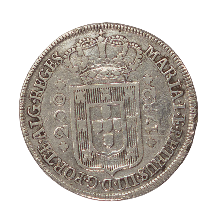 D. Maria I e D. Pedro III 12 Vinténs (240 Réis) 1782 Prata
