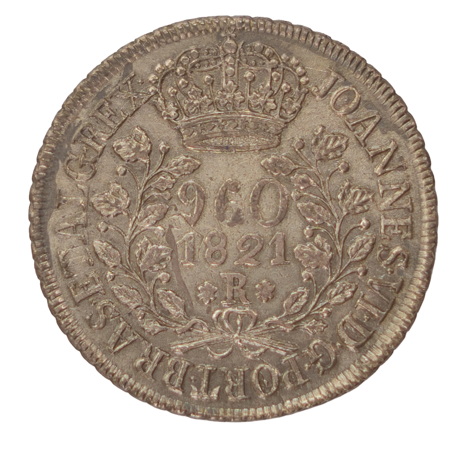 Brasil D. João VI 960 Réis 1820 Rio de Janeiro Prata