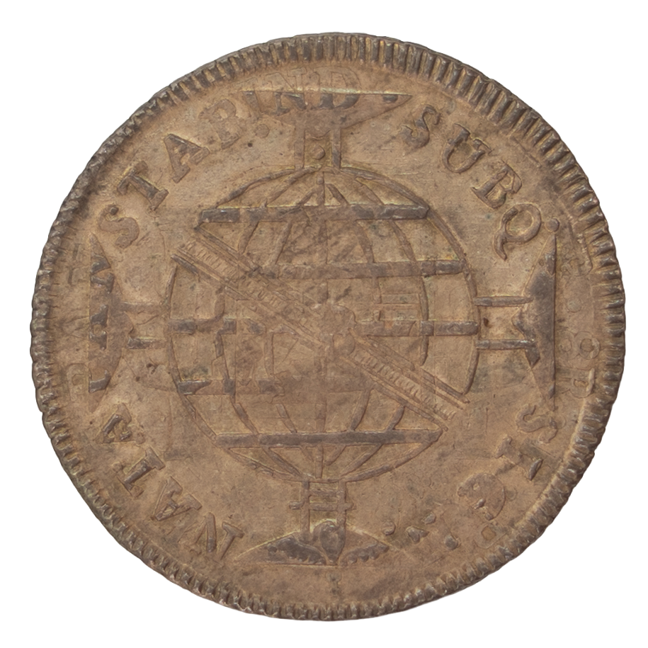 Brasil D. João P. Regente 960 Réis 1818 Rio de Janeiro (Recunho S/8 Reales) Prata