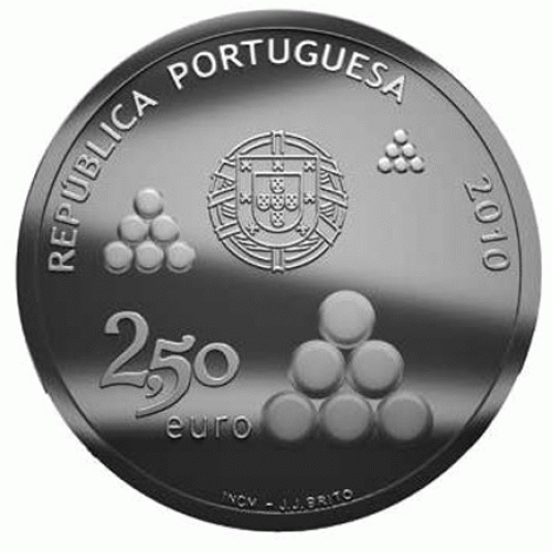 Portugal 2,50€ Centenário Linha das Torres 2010
