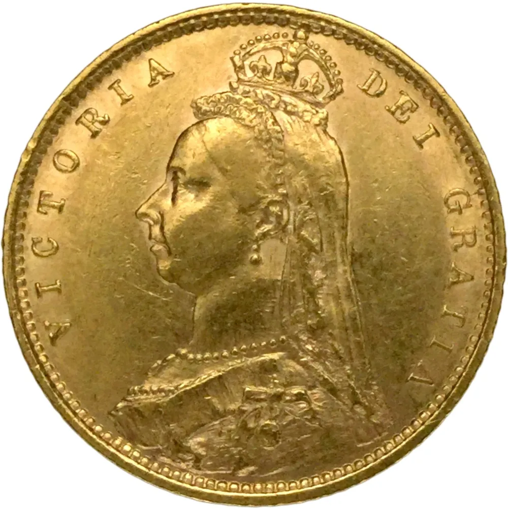 UK 1/2 Libra Vitoria (Coroada Brasão) 