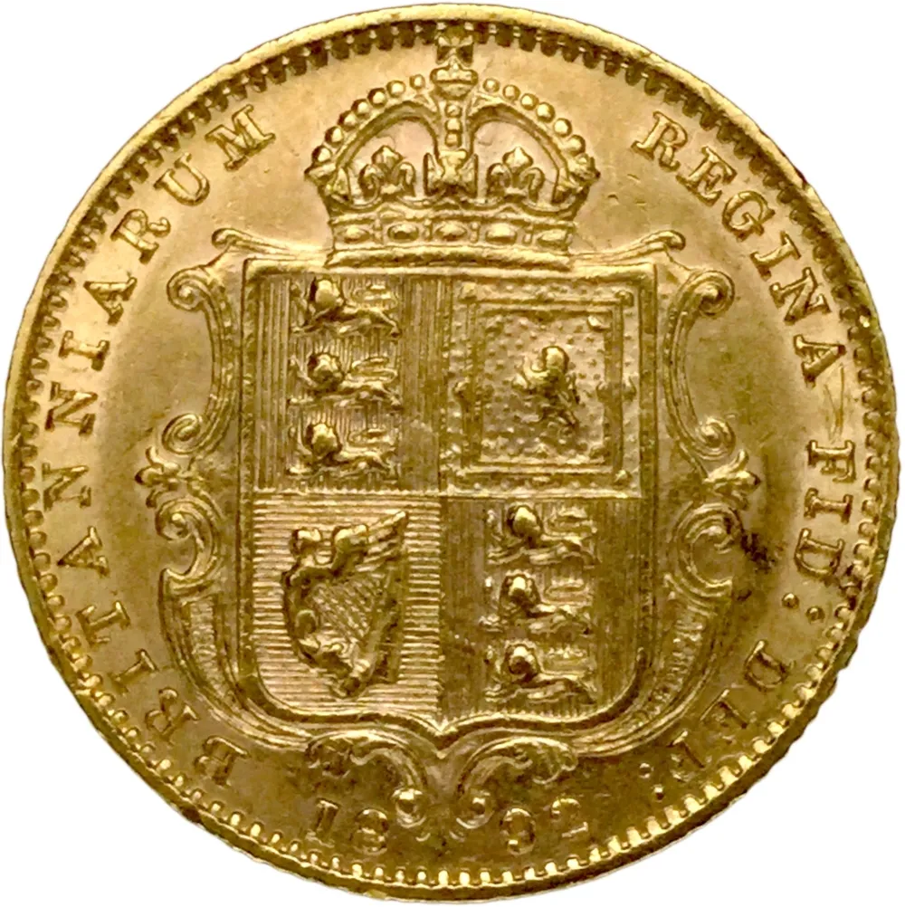 UK 1/2 Libra Vitoria (Coroada Brasão) 