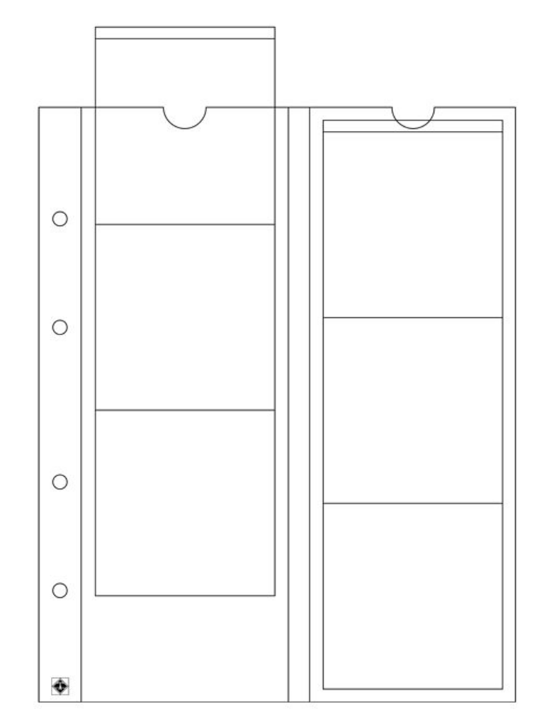 Folhas Optima para Moedas 65mm