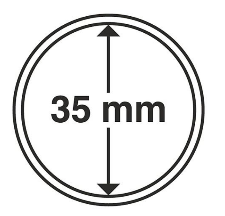 10 Cápsulas para moedas 35mm