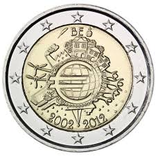 Bélgica 2€ 10 Anos do Euro 2012